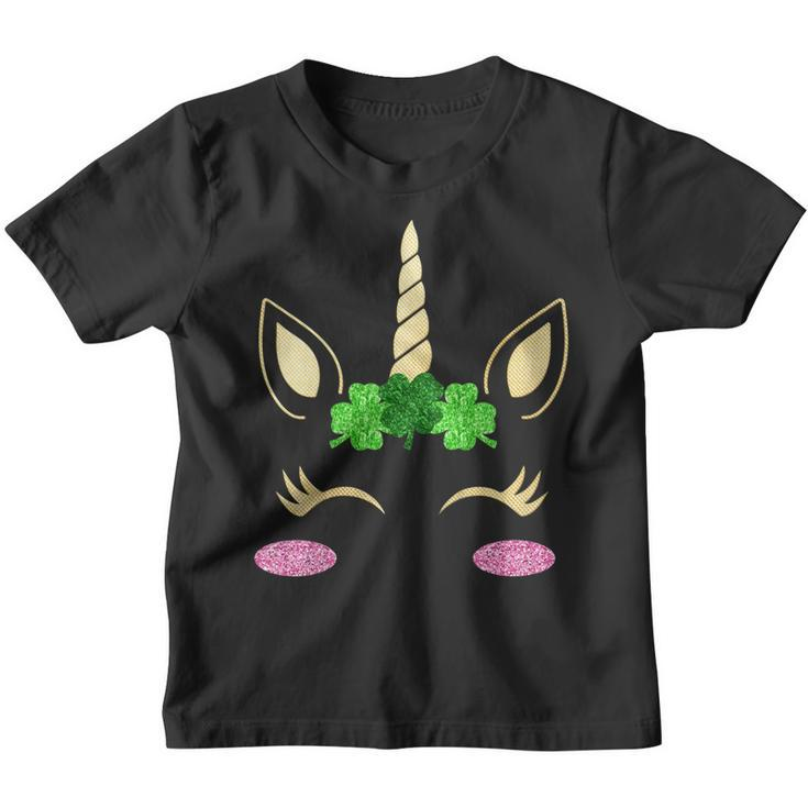 Unicorn St Patricks Day Shirt For Girls Kids St Patricks Day  Youth T-shirt