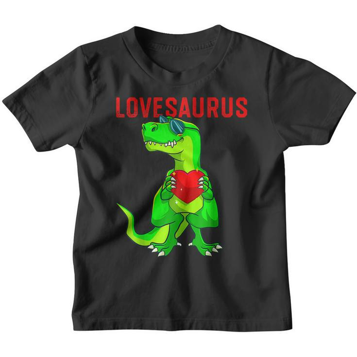 Valentines Day Dinosaur T Rex Boys Valentines Boys Kids  Youth T-shirt