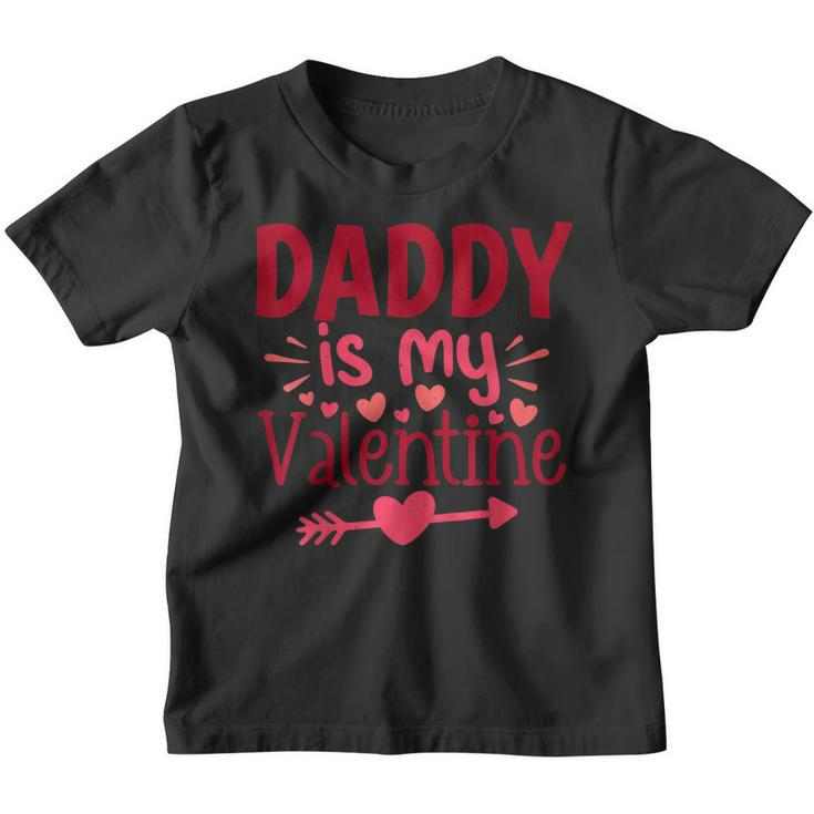 Valentines Day Love Heart Daddy Is My Valentine Toddler Boys  Youth T-shirt