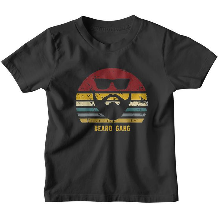 Vintage Beard Gang Funny Bearded Gift Youth T-shirt