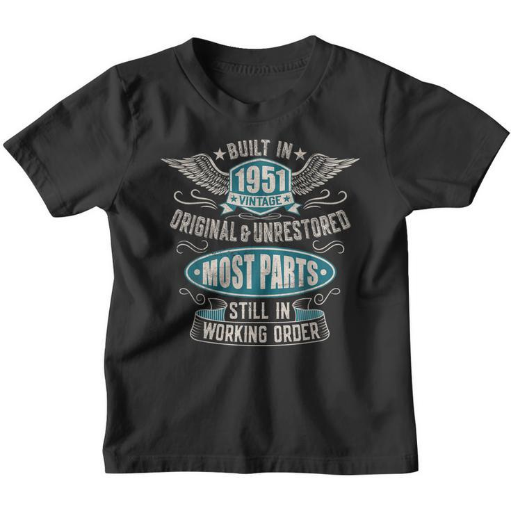 Vintage Birthday Born In 1951 Built In The 50S Youth T-shirt