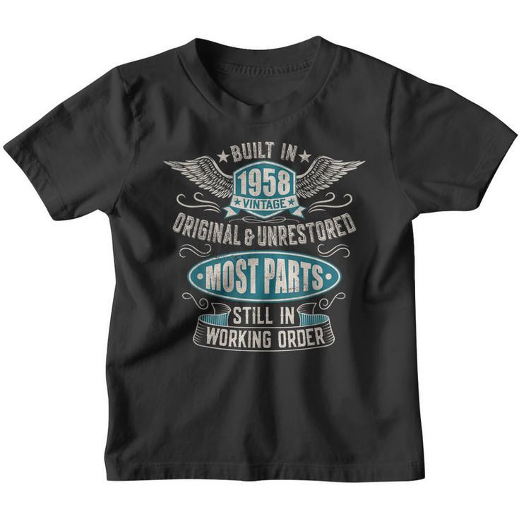 Vintage Birthday Born In 1958 Built In The 50S Youth T-shirt