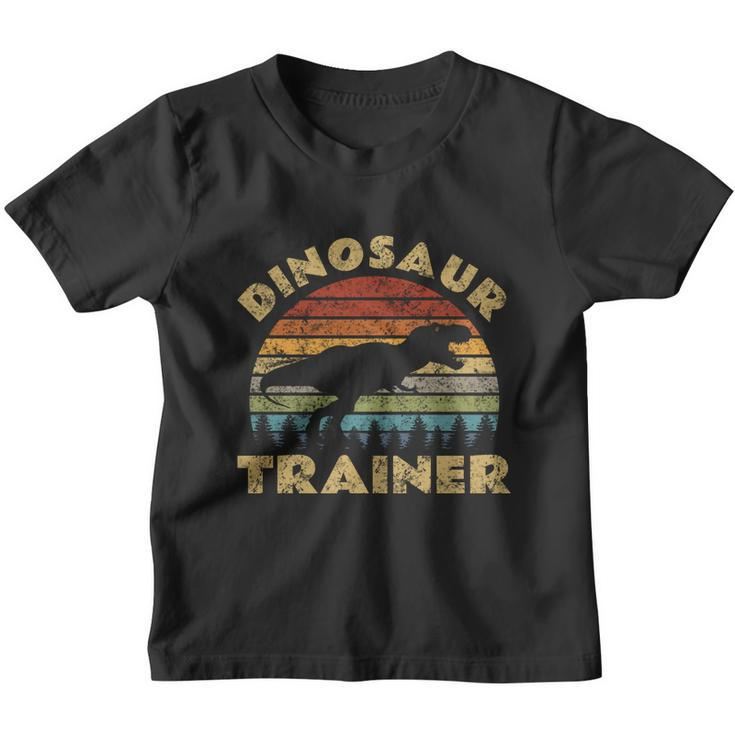 Vintage Dinosaur Trainer Halloween Costume Retro Sunset Dino Cool Gift Youth T-shirt