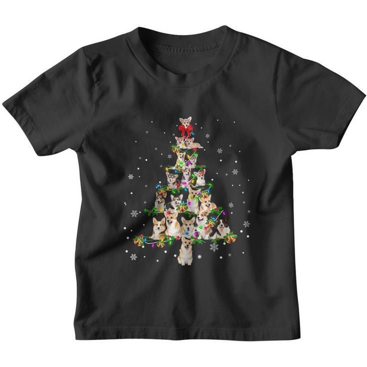 Welsh Corgi Christmas Tree Xgiftmas Gift Cool Gift Youth T-shirt
