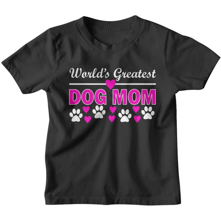 Worlds Greatest Dog Mom Youth T-shirt