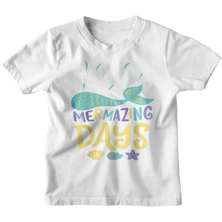 100 Days Of School 100 Mermazing Days Of School Mermaid  Youth T-shirt