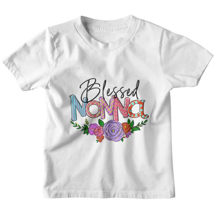 Blessed Nonna Graphic First Time Grandma Shirt Plus Size Shirts For Girl Mom Son Youth T-shirt