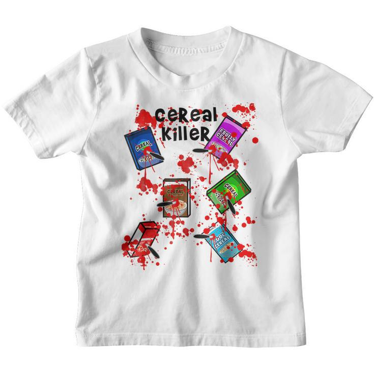 Cereal Killer Funny Easy Lazy Last Minute Halloween Costume  Youth T-shirt