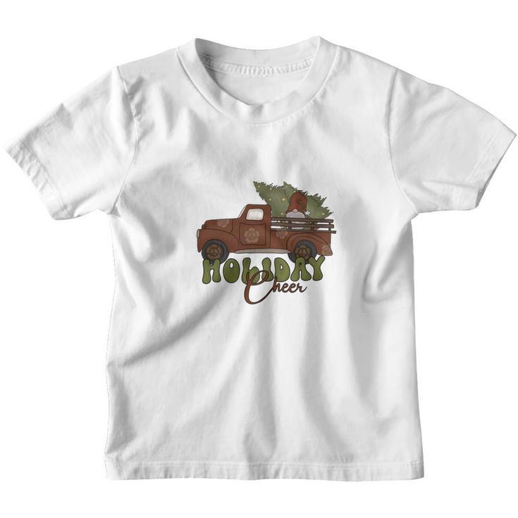 Christmas Red Truck Holiday Cheer Youth T-shirt