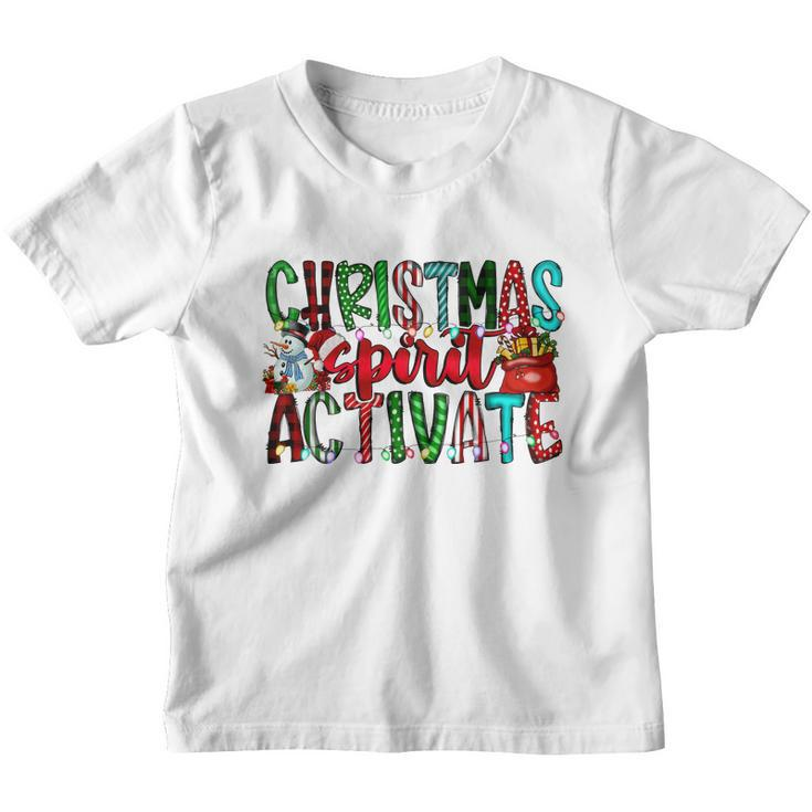 Christmas Spirit Activate Funny Christmas Xmas V2 Youth T-shirt