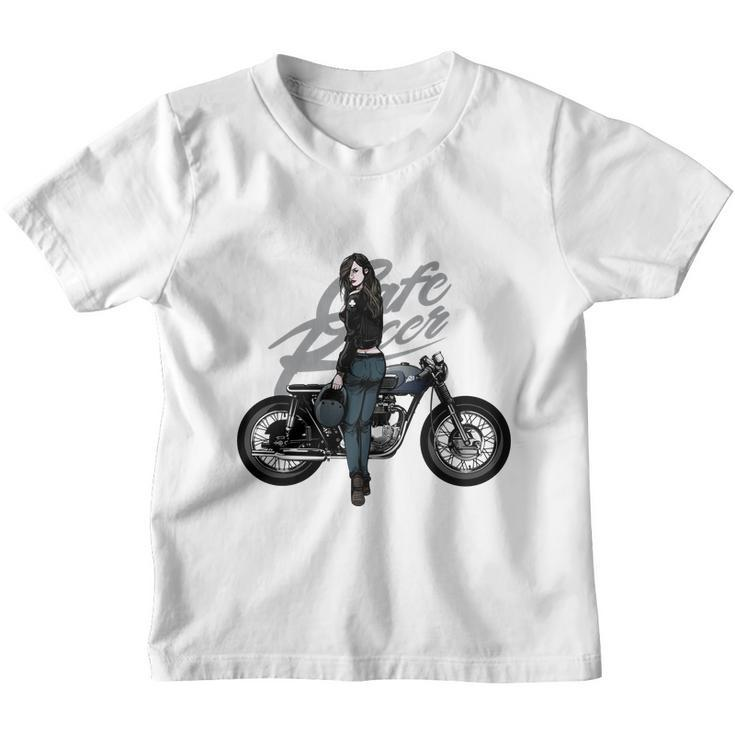 Girl With Vintage Car Youth T-shirt
