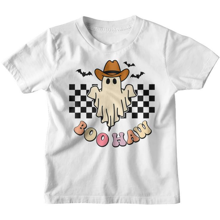 Halloween Boo Haw Ghost Western Cowboy Cowgirl Funny Spooky  V4 Youth T-shirt