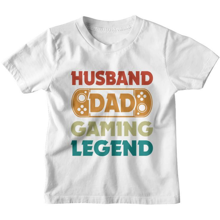 Husband Dad Video Game Legend Gaming Dad Fathers Day Gift Youth T-shirt