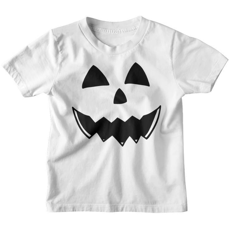 Jack-O-Lantern Halloween Pumpkin Face For Men Women Kids  Youth T-shirt