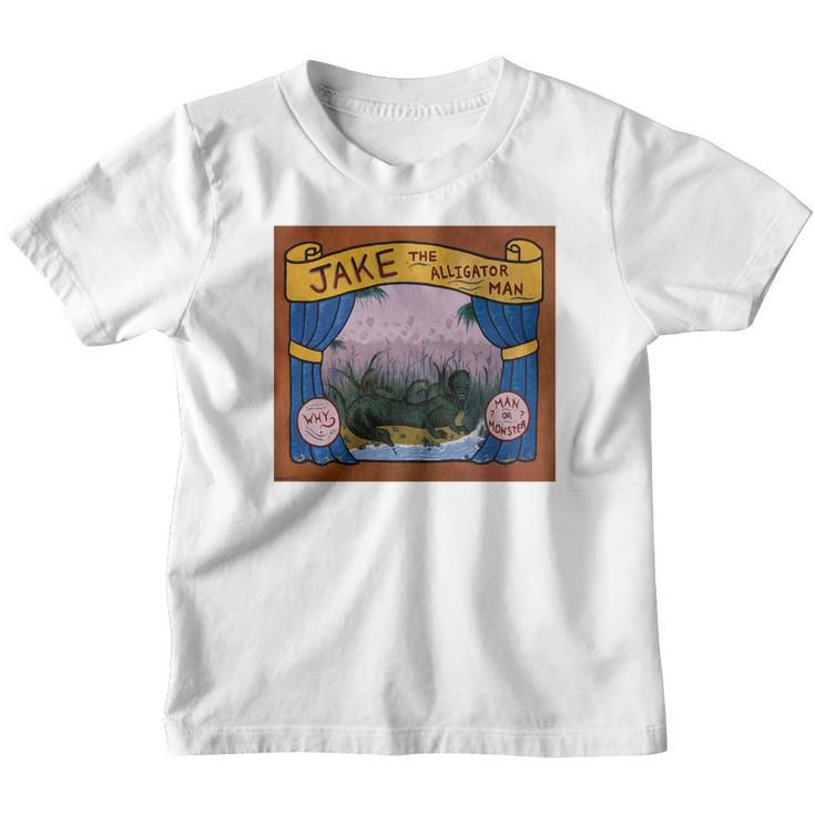 Jake The Alligator Man Circus Advertisement Tee Shirt Youth T-shirt