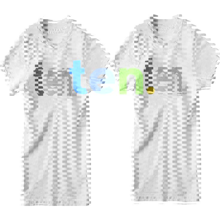 Kids 10Th Birthday  Boy 10 Year Old Ten | Party Ideas Age 10  Youth T-shirt
