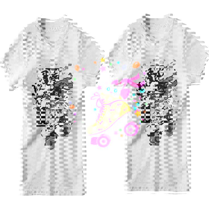 Kids 11 Year Old Birthday Shirt Girl Roller Skate Cat Bday Dress Kids 11 Year Old Birthday Shirt Girl Roller Skate Cat Bday Dress