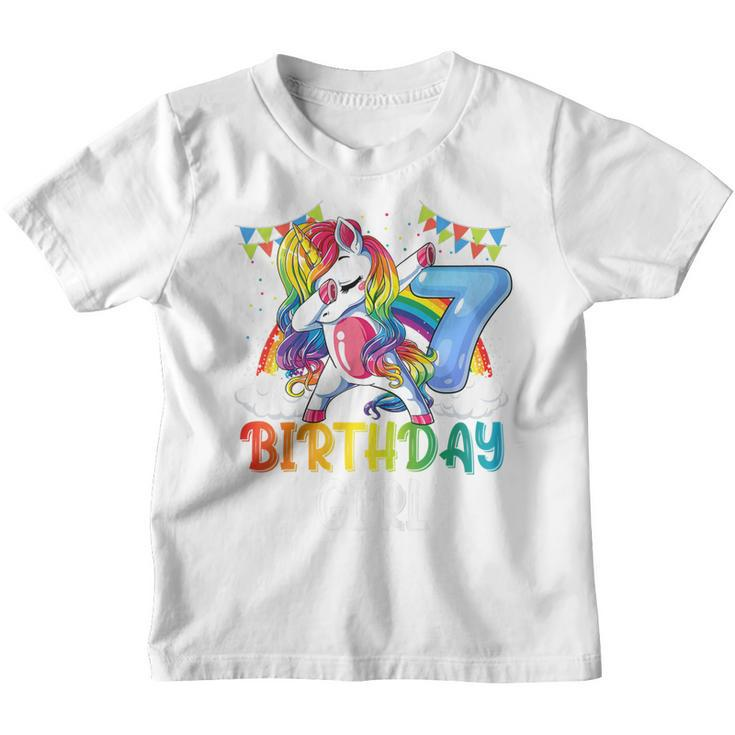 Kids 7 Year Old Gift Awesome Since 2016 7Th Birthday Unicorn Girl  V2 Youth T-shirt