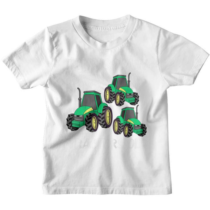 Kids Im This Many Tractors Old Boy 3Rd Birthday 3 Years Old Youth T-shirt