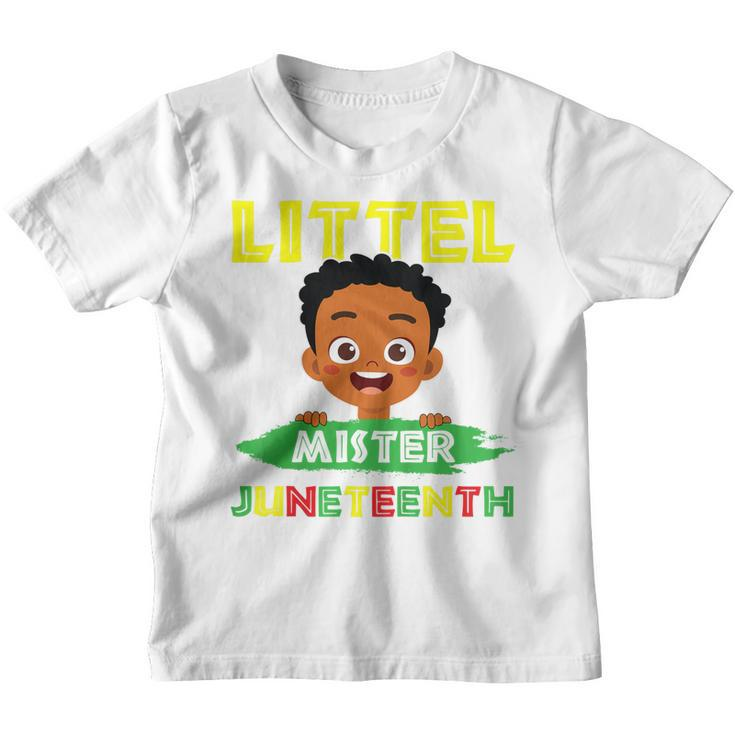Kids Little Mister Junenth Boys Kids Toddler Baby  Youth T-shirt