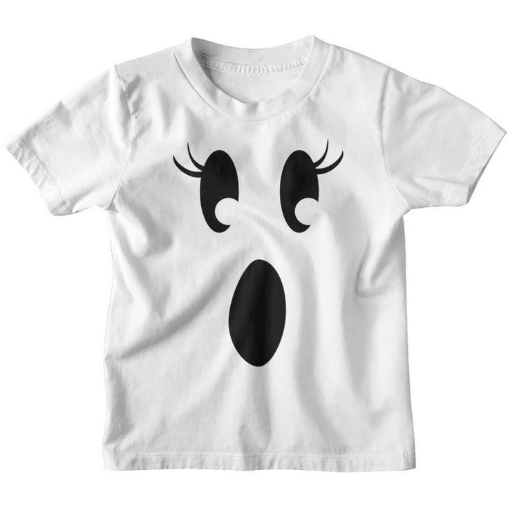 Kids Toddler Ghost Girls Halloween  Youth T-shirt