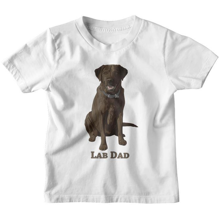 Lab Dad Chocolate Labrador Retriever Dog Lover Youth T-shirt