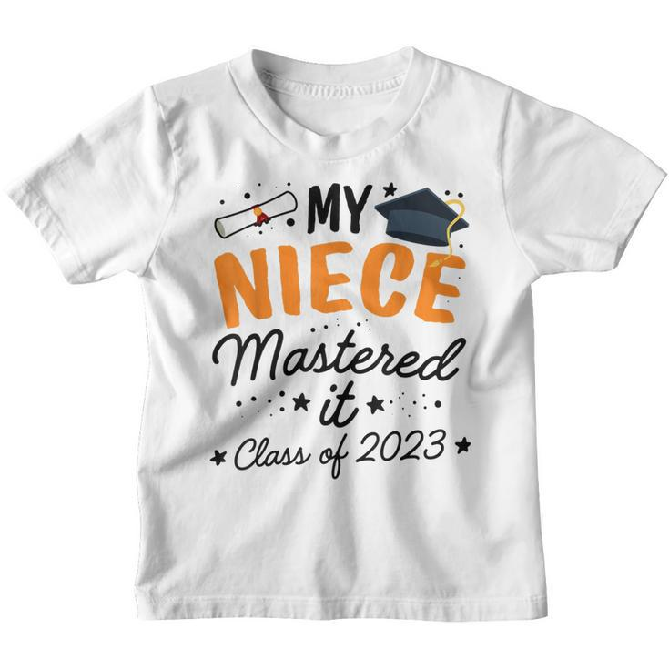 Masters Graduation My Niece Mastered It Class Of 2023  Youth T-shirt