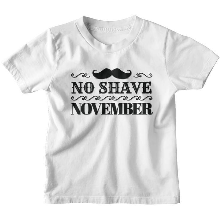 No Shave November Mustache Funny Youth T-shirt