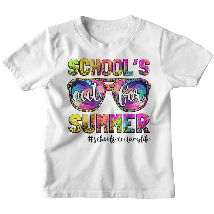 Schools Out For Summer Sunglasses School Secretary Life  Youth T-shirt