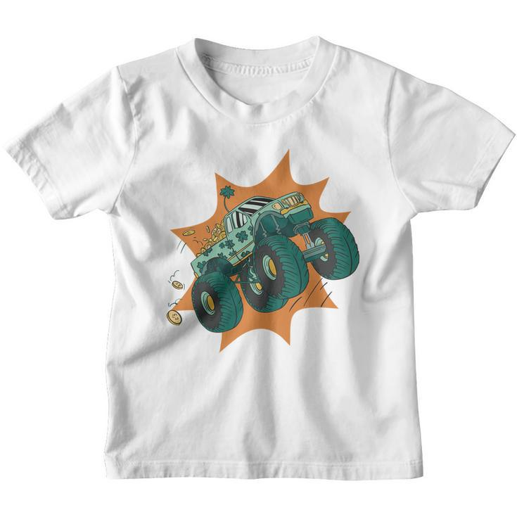 St Patricks Day Monster Truck V2 Youth T-shirt