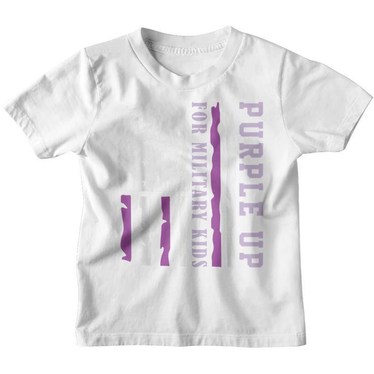 Wear Purple Up For Military Kids Month Of The Military Child  Youth T-shirt