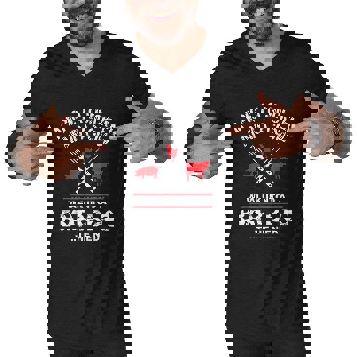 A Pig Chicken Cow Walk Into A Bar Funny Bbq Grilling Shirt A Pig Chicken Cow Walk Into A Bar Funny Bbq Grilling Shirt