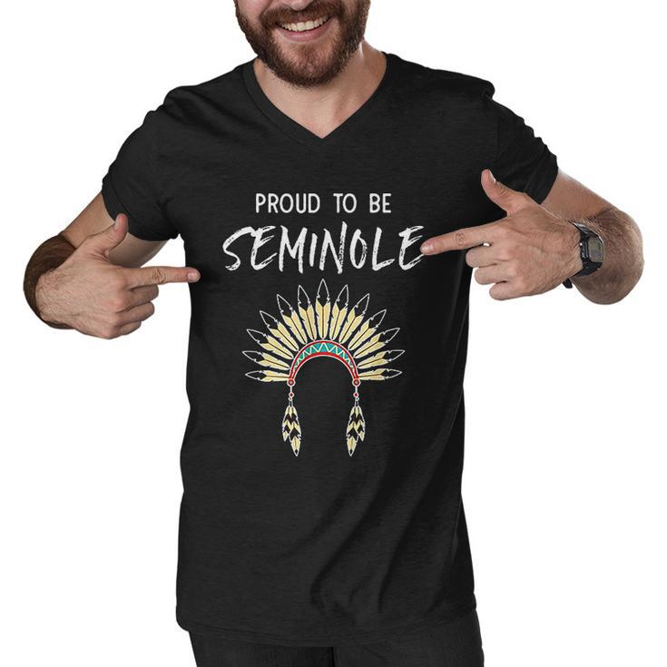 Proud To Be Seminole Native American Pride Men V-Neck Tshirt