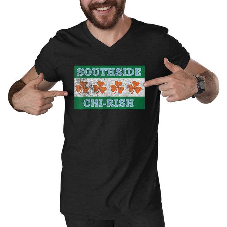 Southside Chi Rish Chicago Irish St Patricks Day Party Men V-Neck Tshirt