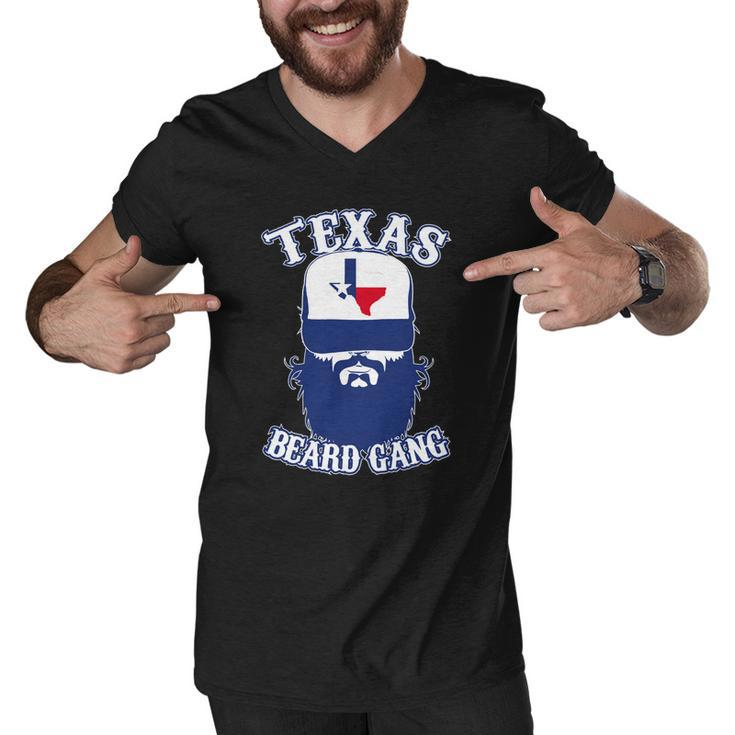 Texas Beard Gang Men V-Neck Tshirt