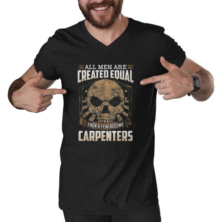 Union Carpenters Graphic Art American Proud Laborer Men V-Neck Tshirt