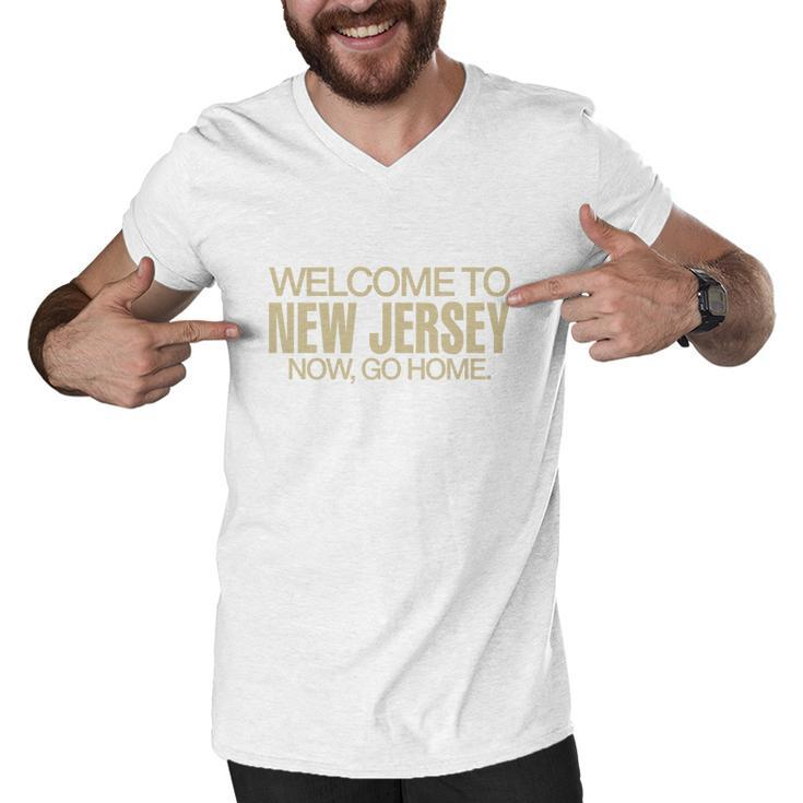 Jack Antonoff Welcome To New Jersey Now Go Home Men V-Neck Tshirt