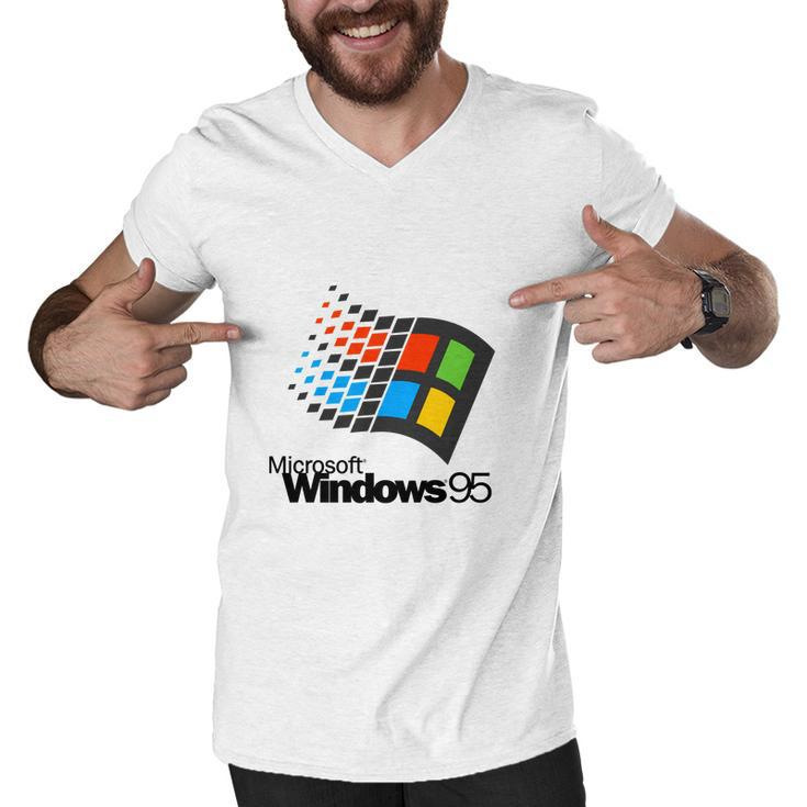 Windows 95 Shirt Men V-Neck Tshirt