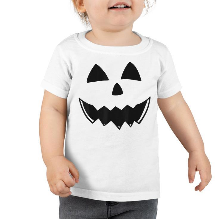 Jack-O-Lantern Halloween Pumpkin Face For Men Women Kids  Toddler Tshirt