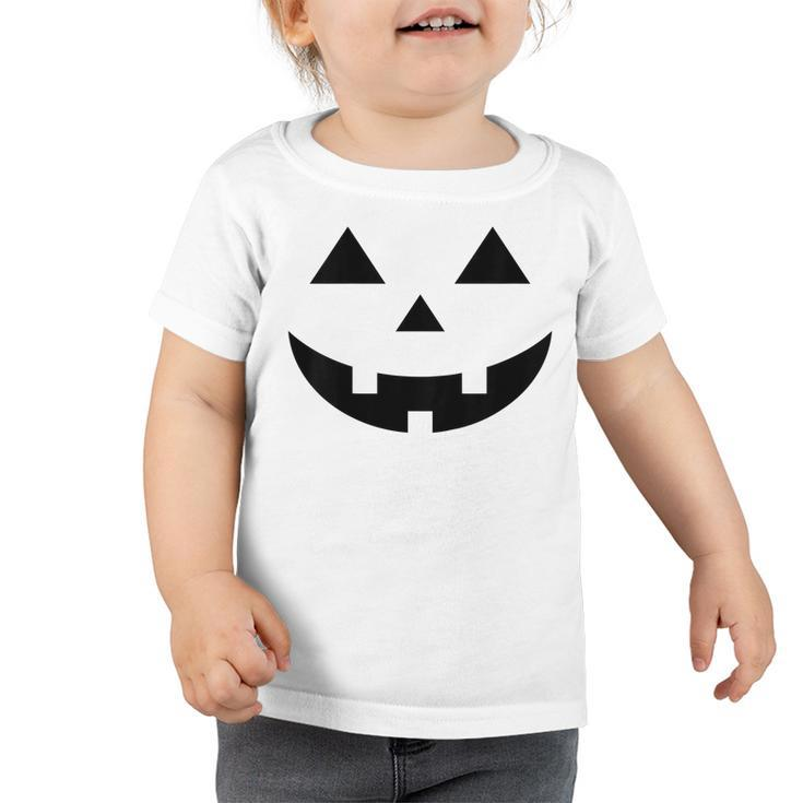 Kids Little Pumpkin Face For Toddler Boys Girls Pumpkin Patch  Toddler Tshirt