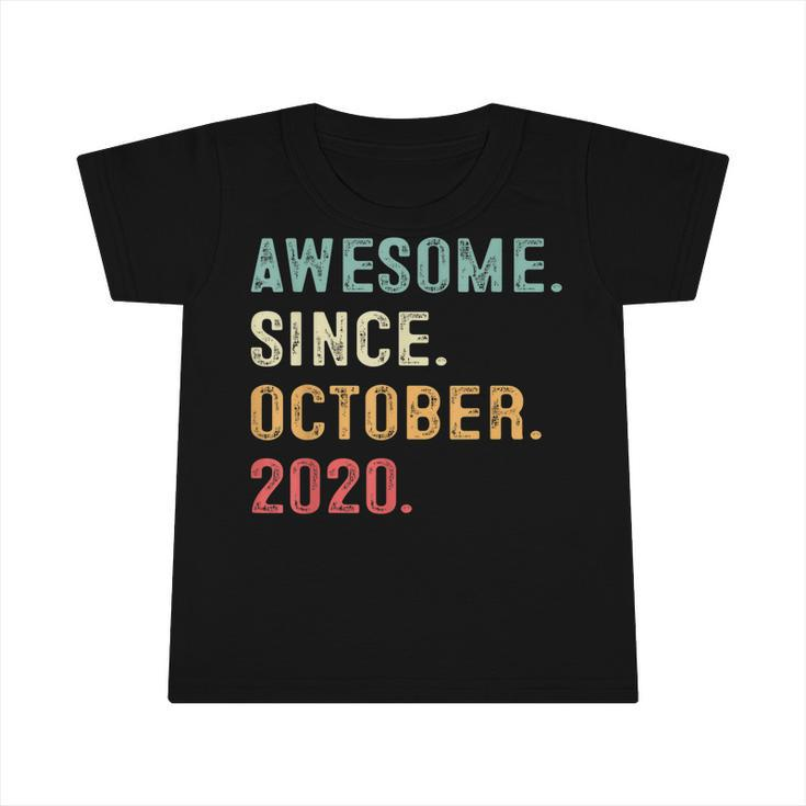 2 Years Old Gift Awesome Since October 2020 2Nd Birthday Boy  V2 Infant Tshirt