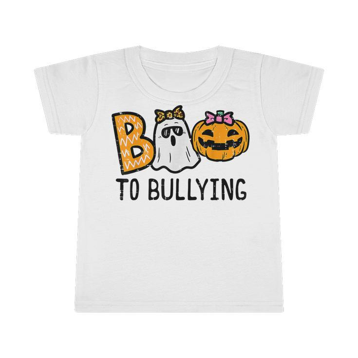 Boo To Bullying Halloween Orange Anti Bully Unity Day Kids  Infant Tshirt