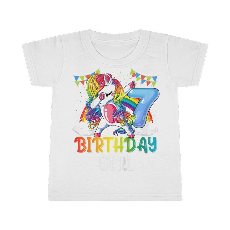 Kids 7 Year Old Gift Awesome Since 2016 7Th Birthday Unicorn Girl  V2 Infant Tshirt