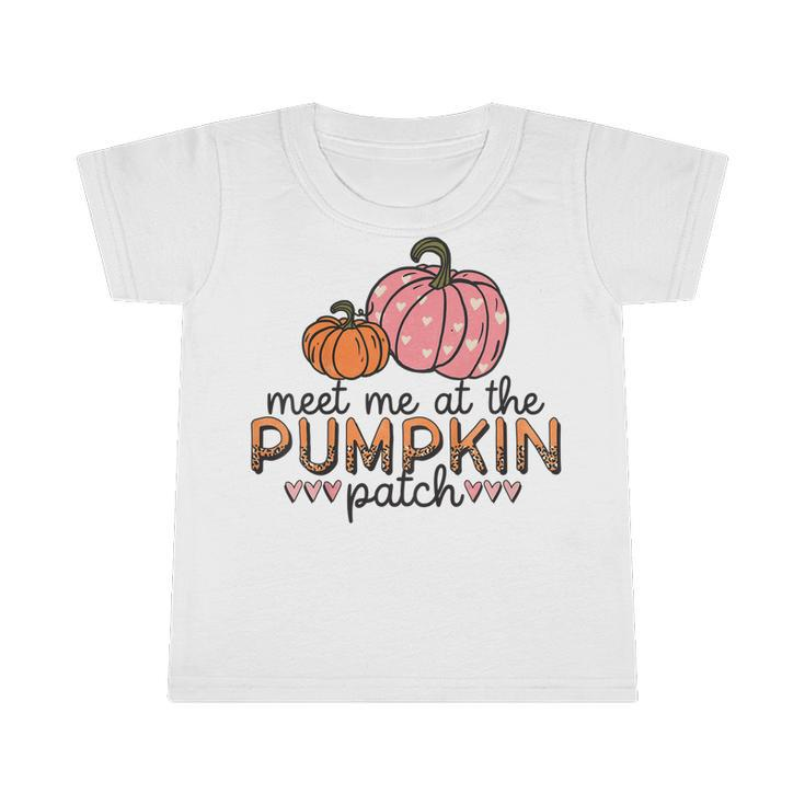 Kids Meet Me At The Pumpkin Patch Toddler Girls Fall  Infant Tshirt