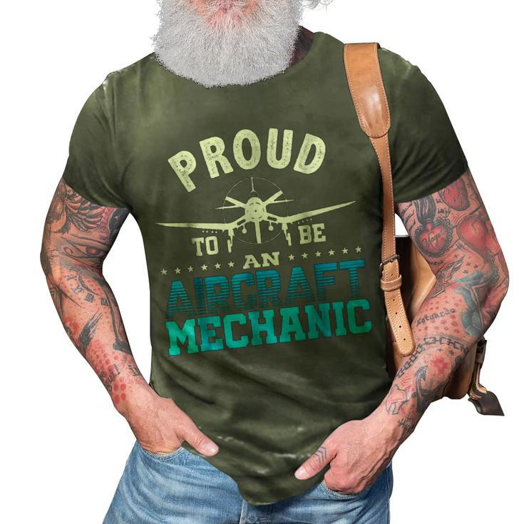 Aircraft MechanicAirplane Aviation Engineer Gift 3D Print Casual Tshirt