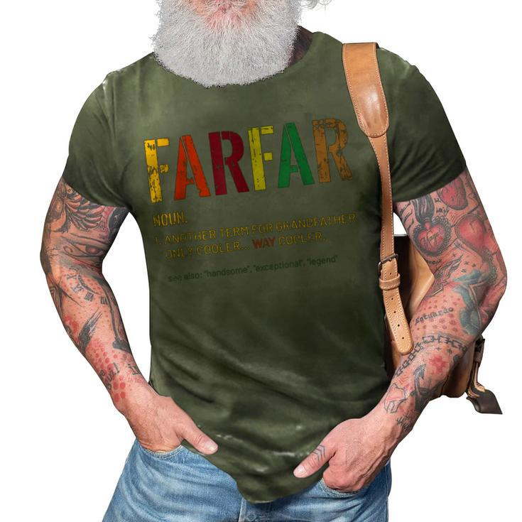 Grandpa Farfar Funny Definition Cool Retro Gift Gift For Mens 3D Print Casual Tshirt