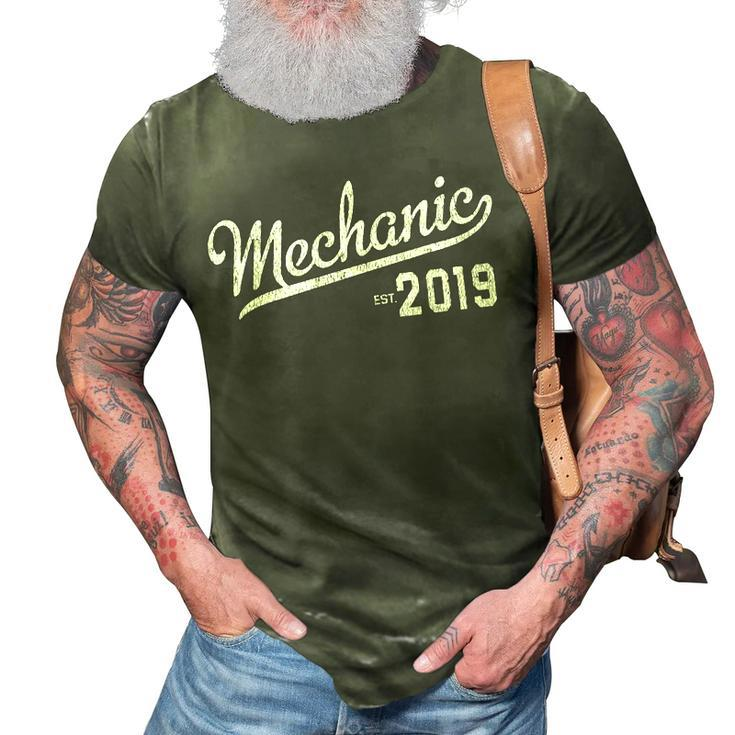 Mechanic Graduation 2019 New Mechanic Gift 3D Print Casual Tshirt