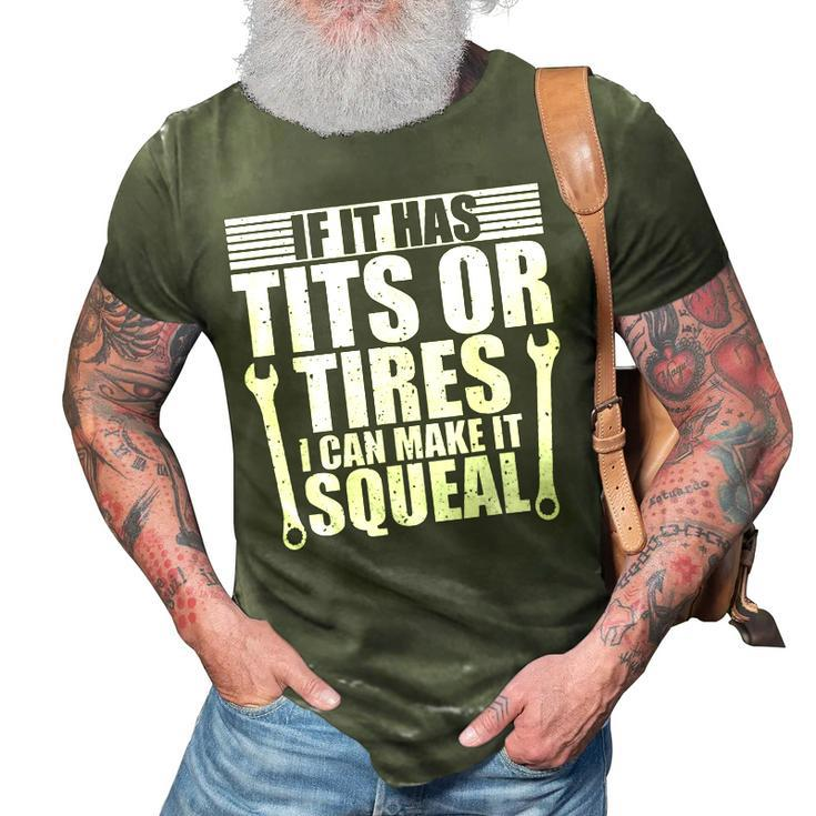 Funny Mechanics Tits And Tires Car Tools Kit Cool Mechanic Gift For Mens  Unisex T-Shirt