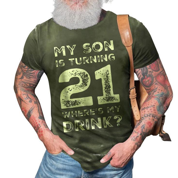 21St Birthday For Dad Mom 21 Year Old Son Gift Family Squad 3D Print Casual Tshirt