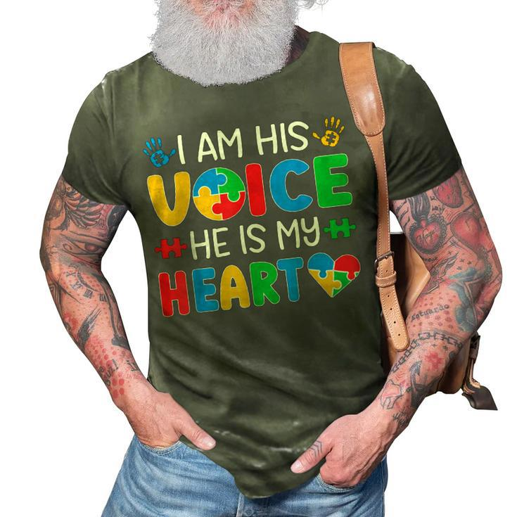 Autistic Mom Autistic Dad Autism Awareness Month Men Women 3D Print Casual Tshirt